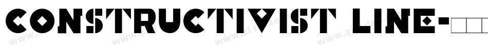 Constructivist Line字体转换